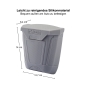 Mobile Preview: Kurgo Tailgate Dumpster magnetischer KFZ Aufbewahrungsbehälter Maße